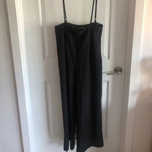 Flowy Suspender Paperbag Pants